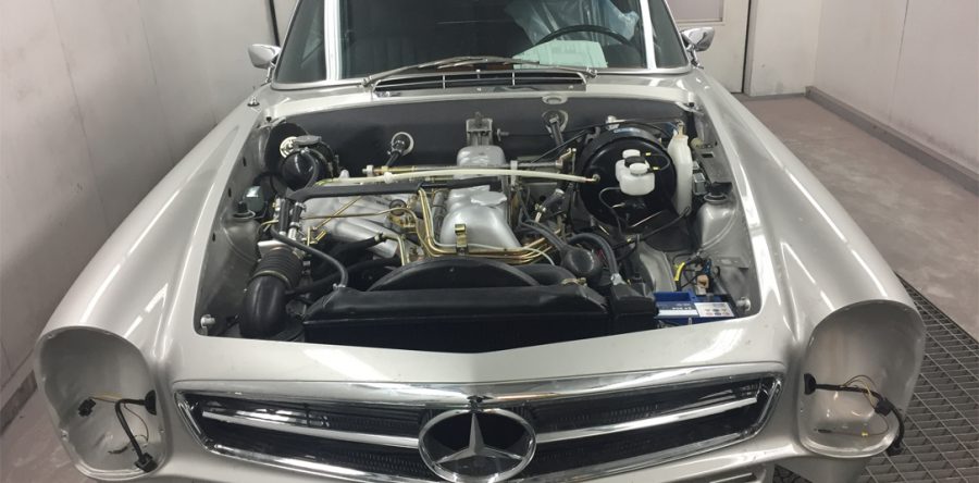 Mercedes W 113 Neulackierung