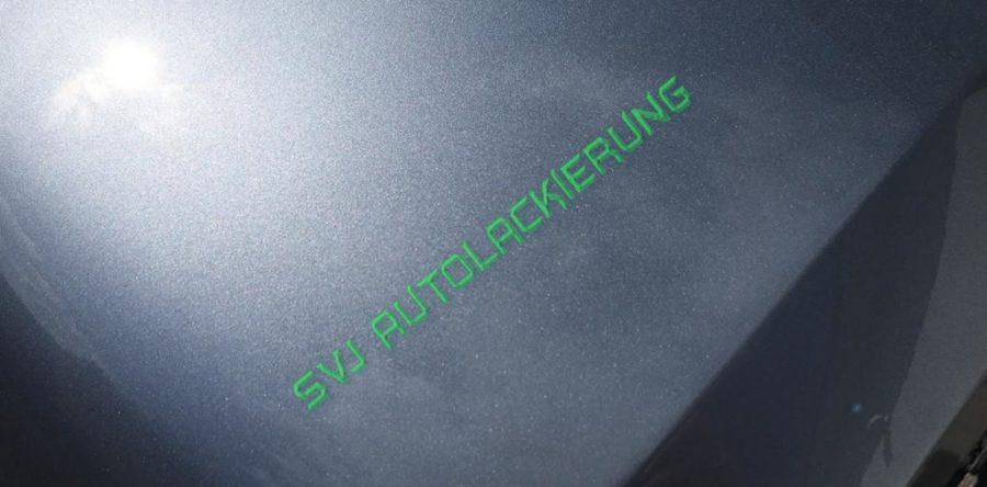 Metallic Stossstange lackiert