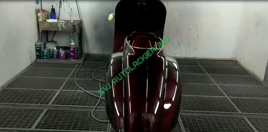 Roller Lackierung mit Candy Lack